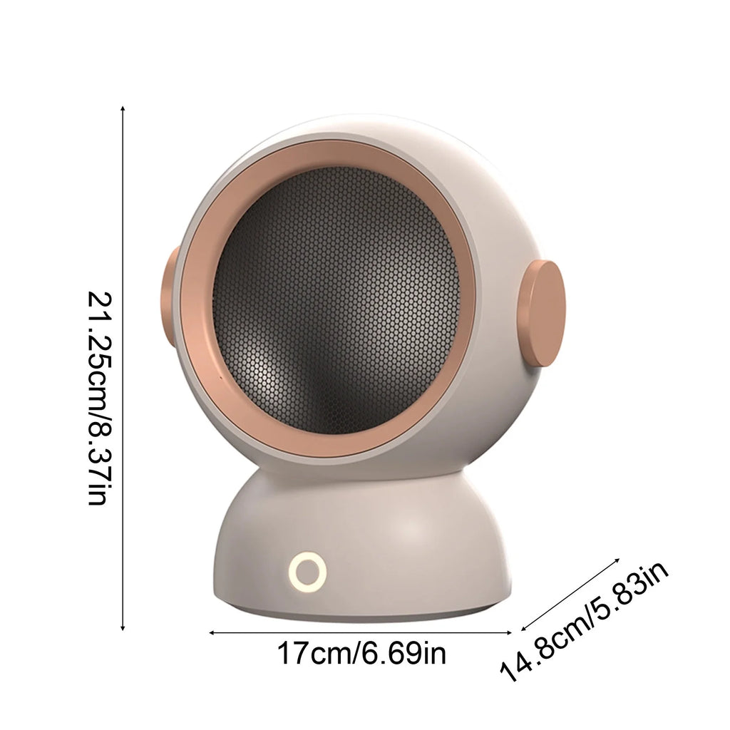 ELYTHRAET-Portable Heater 1200W Electric Warmer Fan Household Desktop Fast Heating Fans Warm Air Heaters for Indoor Bedroom