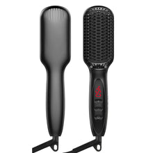 Load image into Gallery viewer, ELYTHRAET-Hair Straightener Brush Comb Electric Hair Brushes Hot Comb Straightener For Hair Anti-scalding Ceramic Beard Straightener Brush