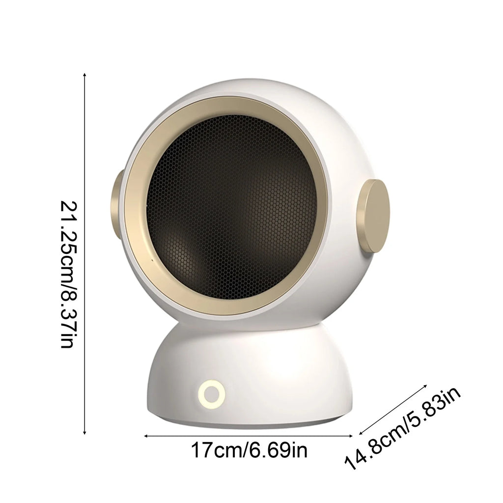 ELYTHRAET-Portable Heater 1200W Electric Warmer Fan Household Desktop Fast Heating Fans Warm Air Heaters for Indoor Bedroom